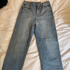 American Eagle baggy washed blue jeans